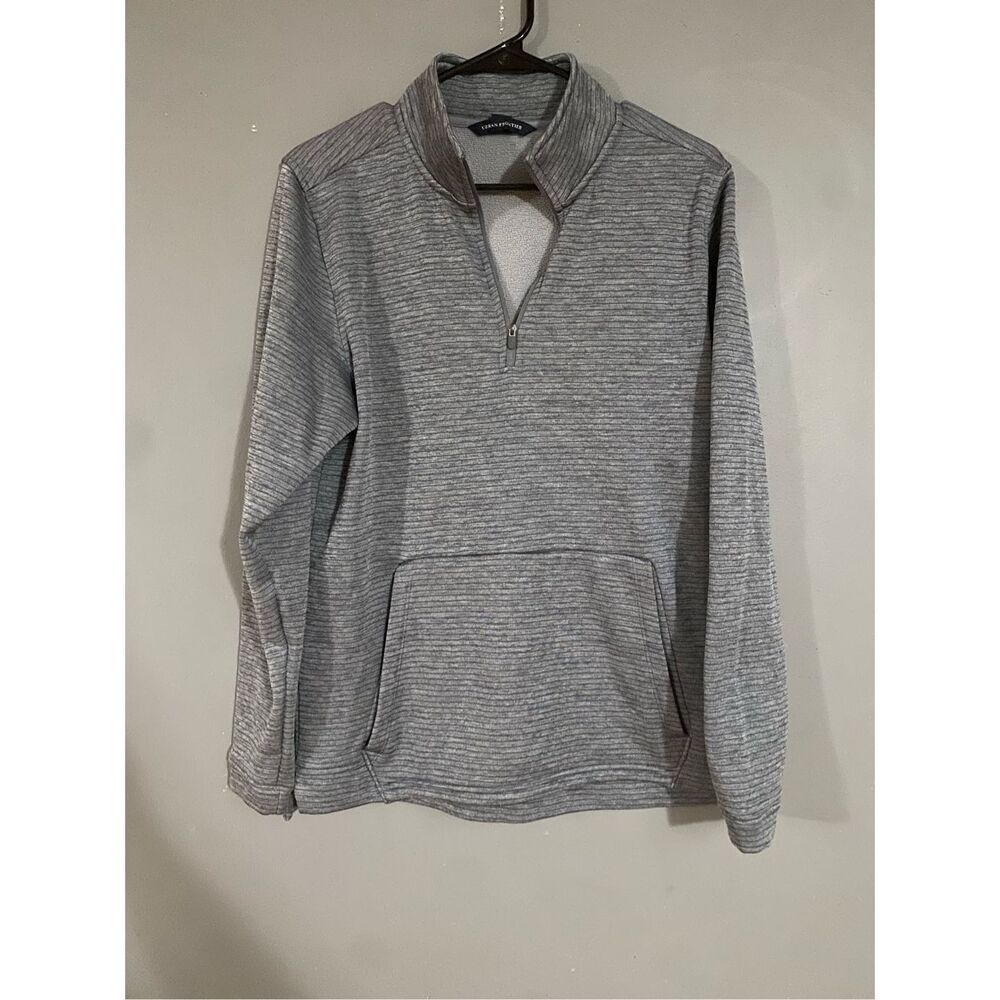 Urban Frontier Gray 1/4 Zip Pullover With Pockets Size Medium